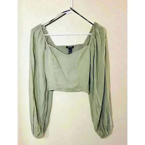 Sweetheart Peasant-Sleeve Top - Picture 4 of 5